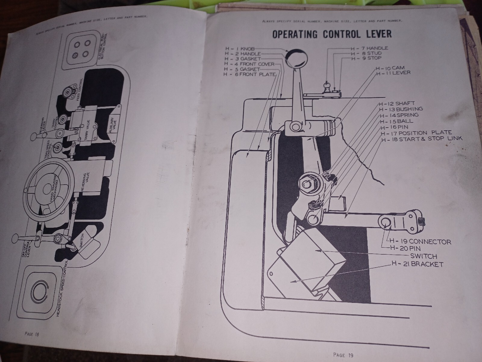 LANDIS TOOL PARTS LIST BOOK CATALOG MANUAL 14 18 22″ Type CH GRINDING MACHINES