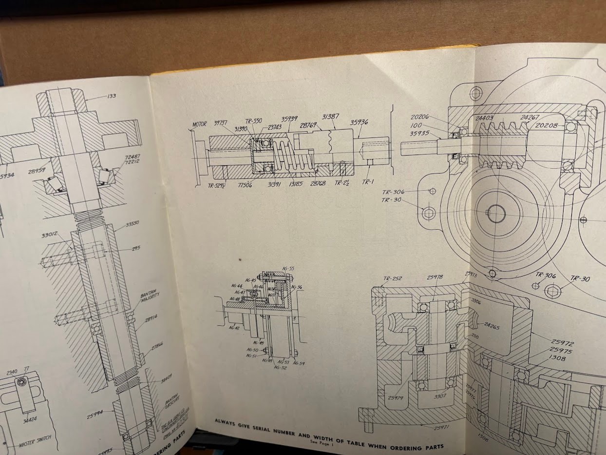 Vtg Original G.A Gray Company Parts Catalog Manual Openside Planers 1951