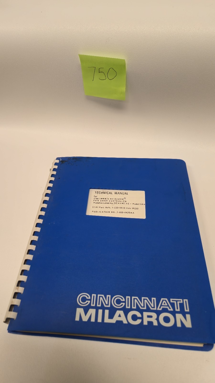 TECHNICAL MANUAL FORCINCINNATI MILACRON PWM DRIVE CONTROLLER