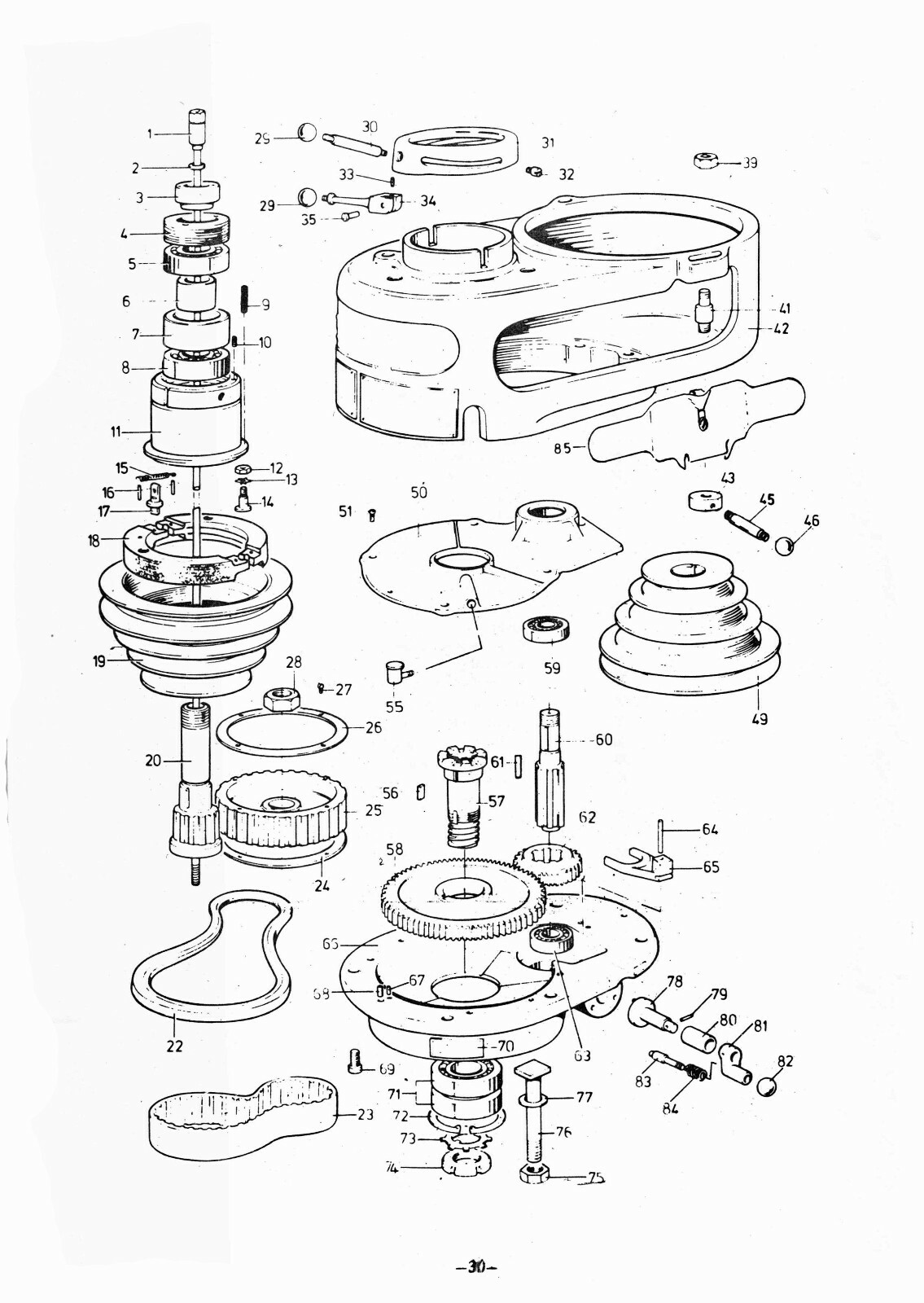 Comet 3H, 3VH Vertical Milling Machine Operation & Parts List Manual #1406