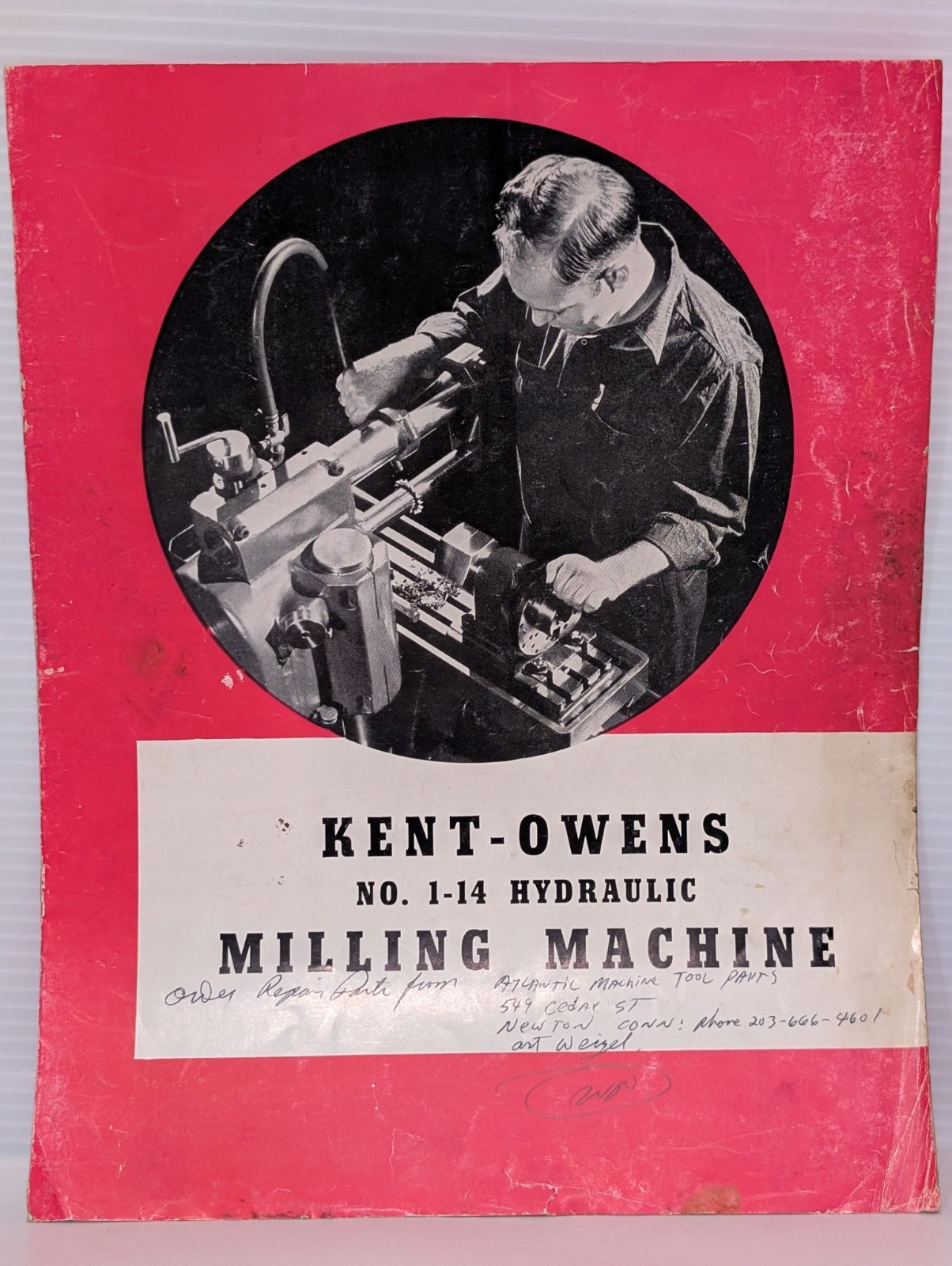 Lot of 3 Kent-Owens 1-14, 2-20, 2-20DS & 2-20V Milling Machine Owners Manuals