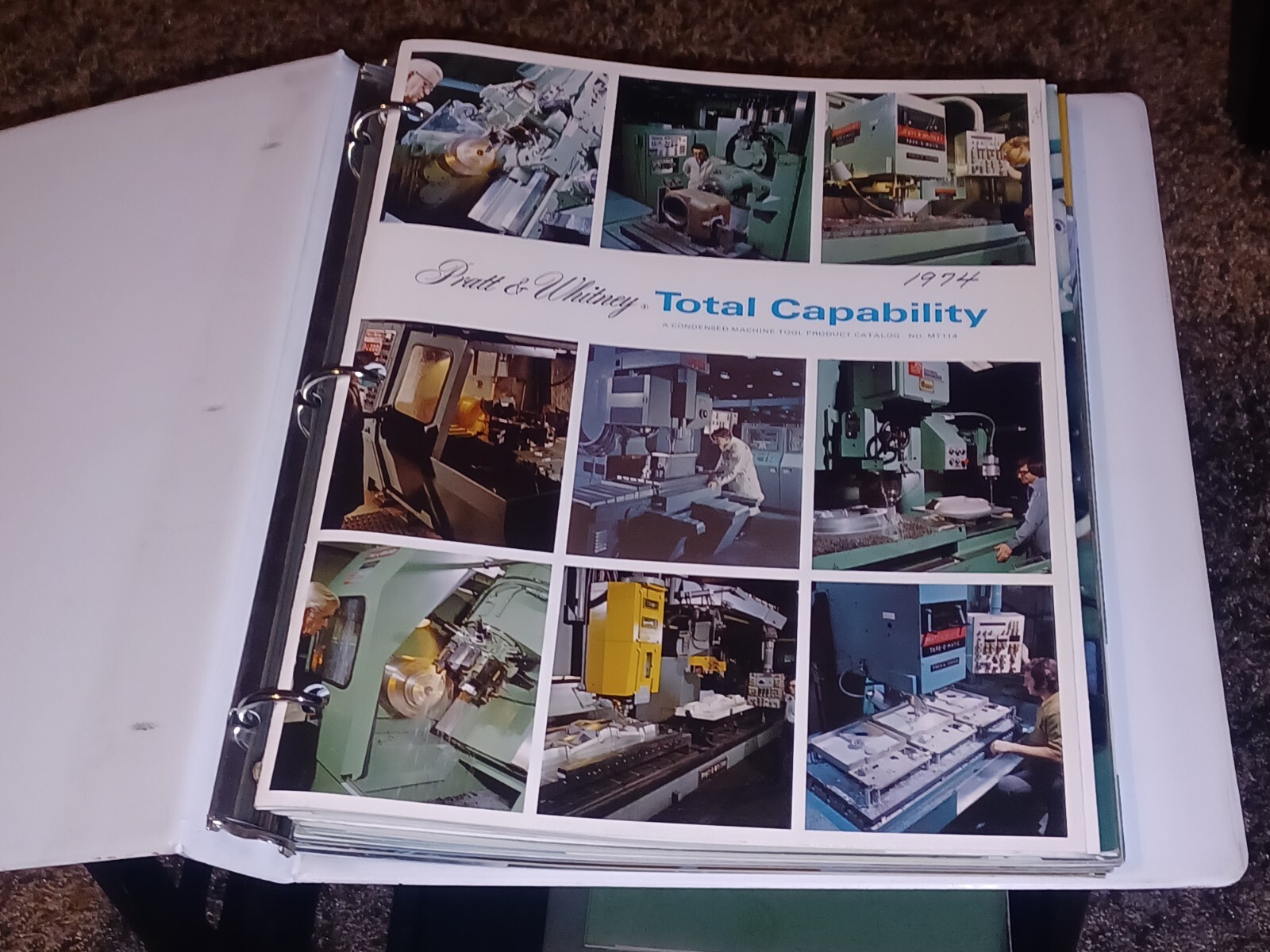 1974 Pratt & Whitney MACHINING TOOLS Catalog book LOT salesman 3 Ring Binder OLD