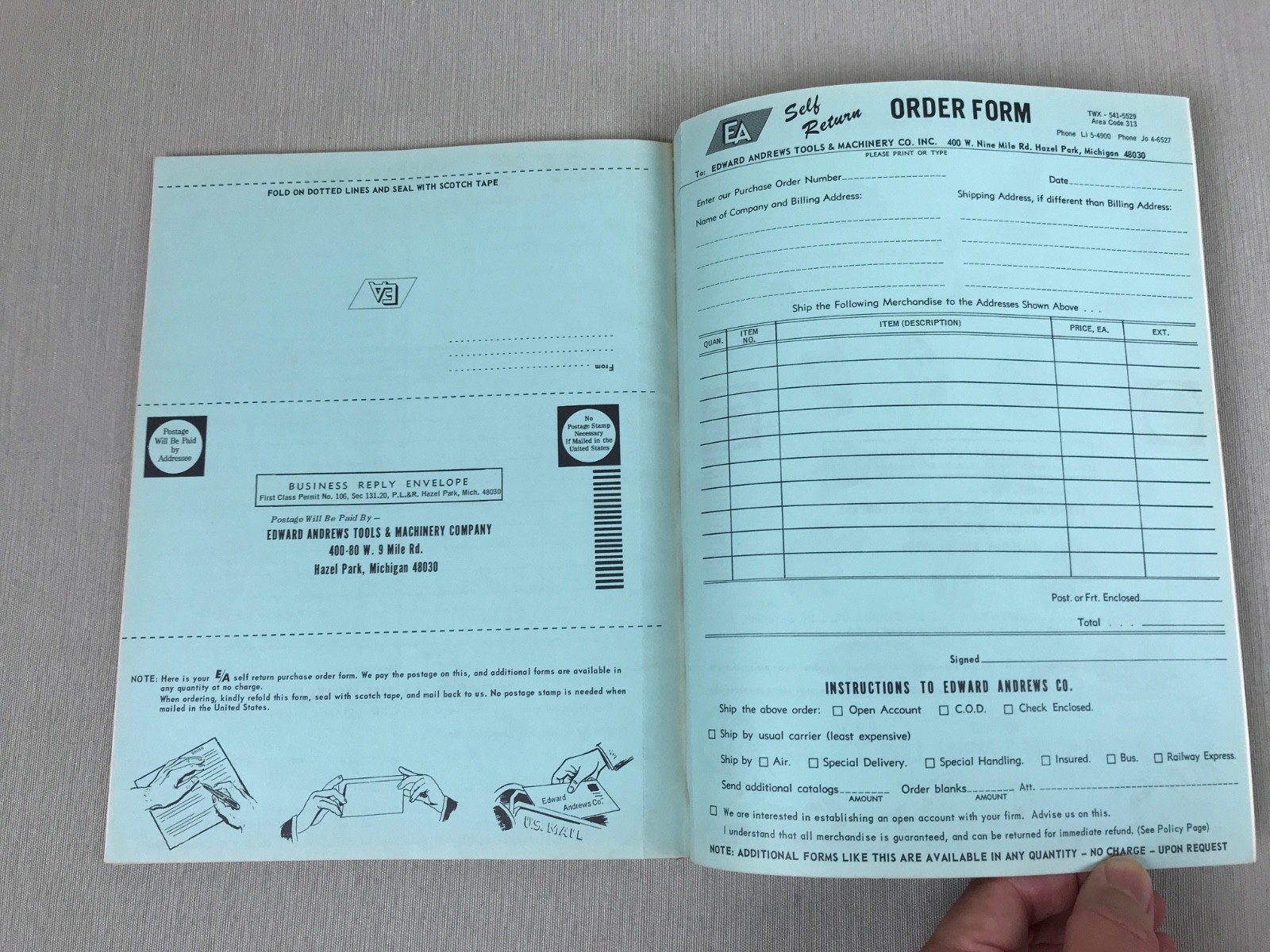1967 Edward Andrews Tools and Machinery Catalog, Vintage