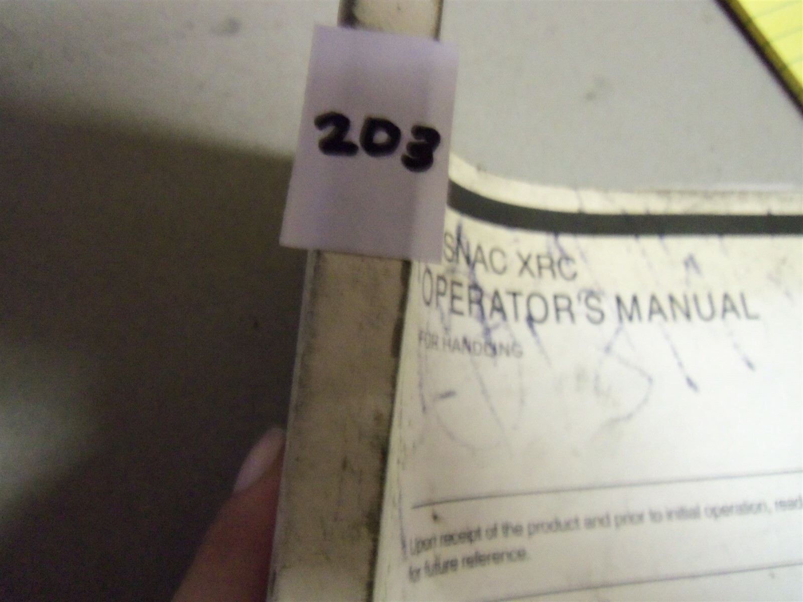 Yaskawa Yasnac XRC Operator’s Manual RE-CSO-AD14 #204 *FREE SHIPPING*