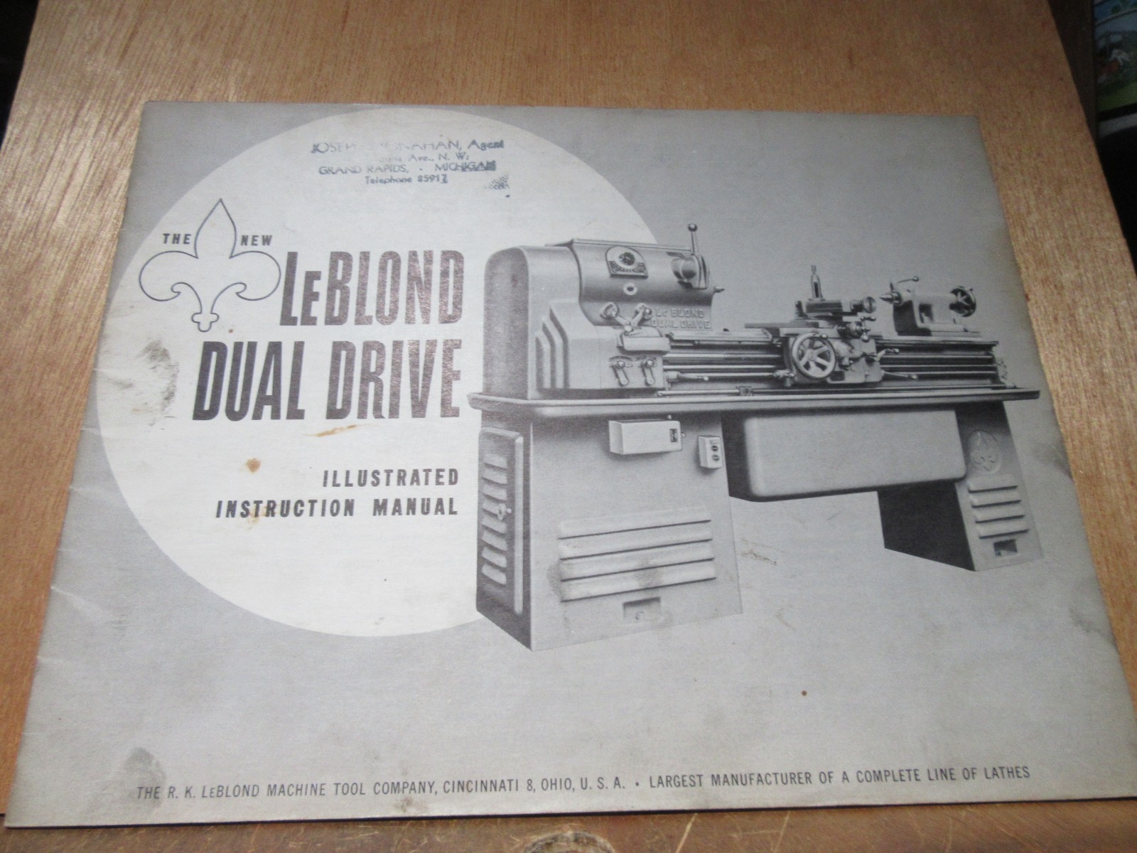 LEBLOND REGAL Dual Drive Metal Lathe Illustrated Instruction Manual Original