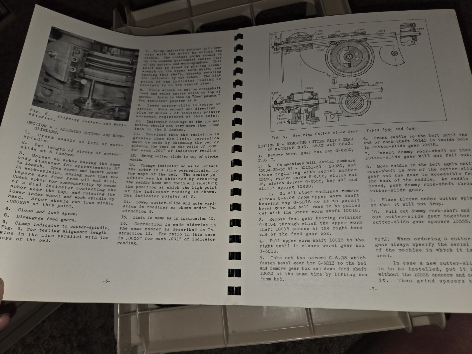 VTG Fellows Company Type Series 6A Gear Shaper SERVICE REPAIR BOOK MANUAL 1956