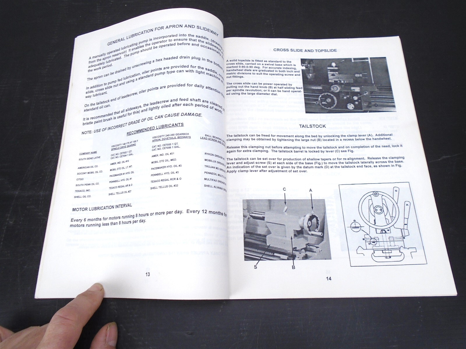 SOUTH BEND Lathe Corp TURN-NADO Instruction / Parts Manual & Wiring Diagrams ’95
