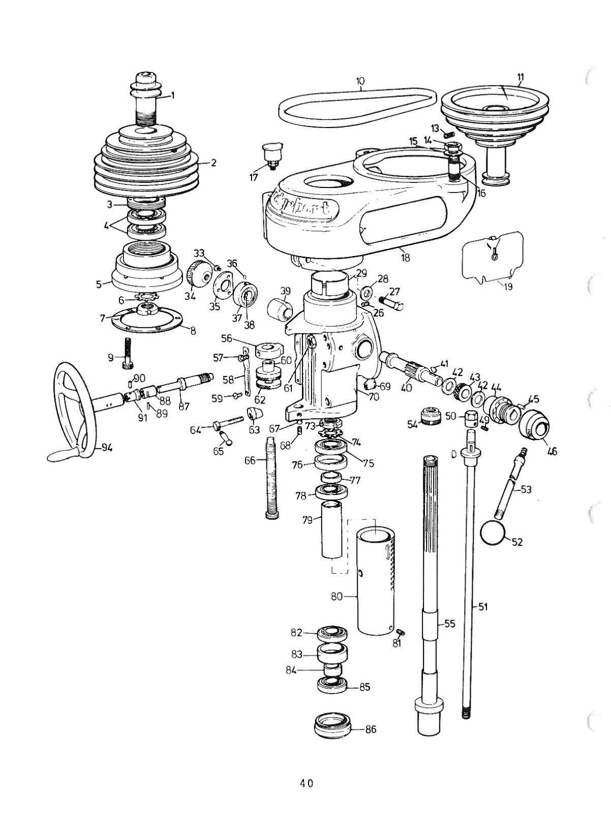 Operator & Maintenance Manual Fits Bridgeport Series 1 Milling Machines – Print