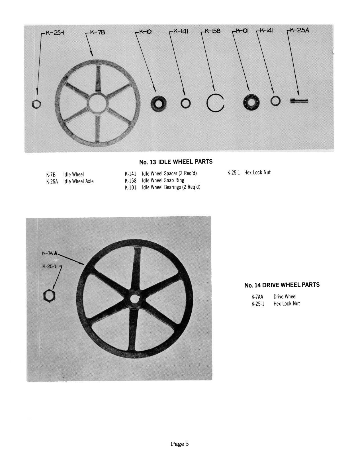 Kalamazoo 7A Series Horizontal Bandsaw Service Manual & Parts List #1709