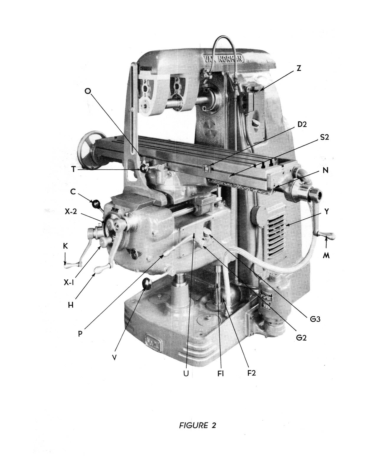 Van Norman 2L Milling Machine Install, Operation & Maintenance Manual #493