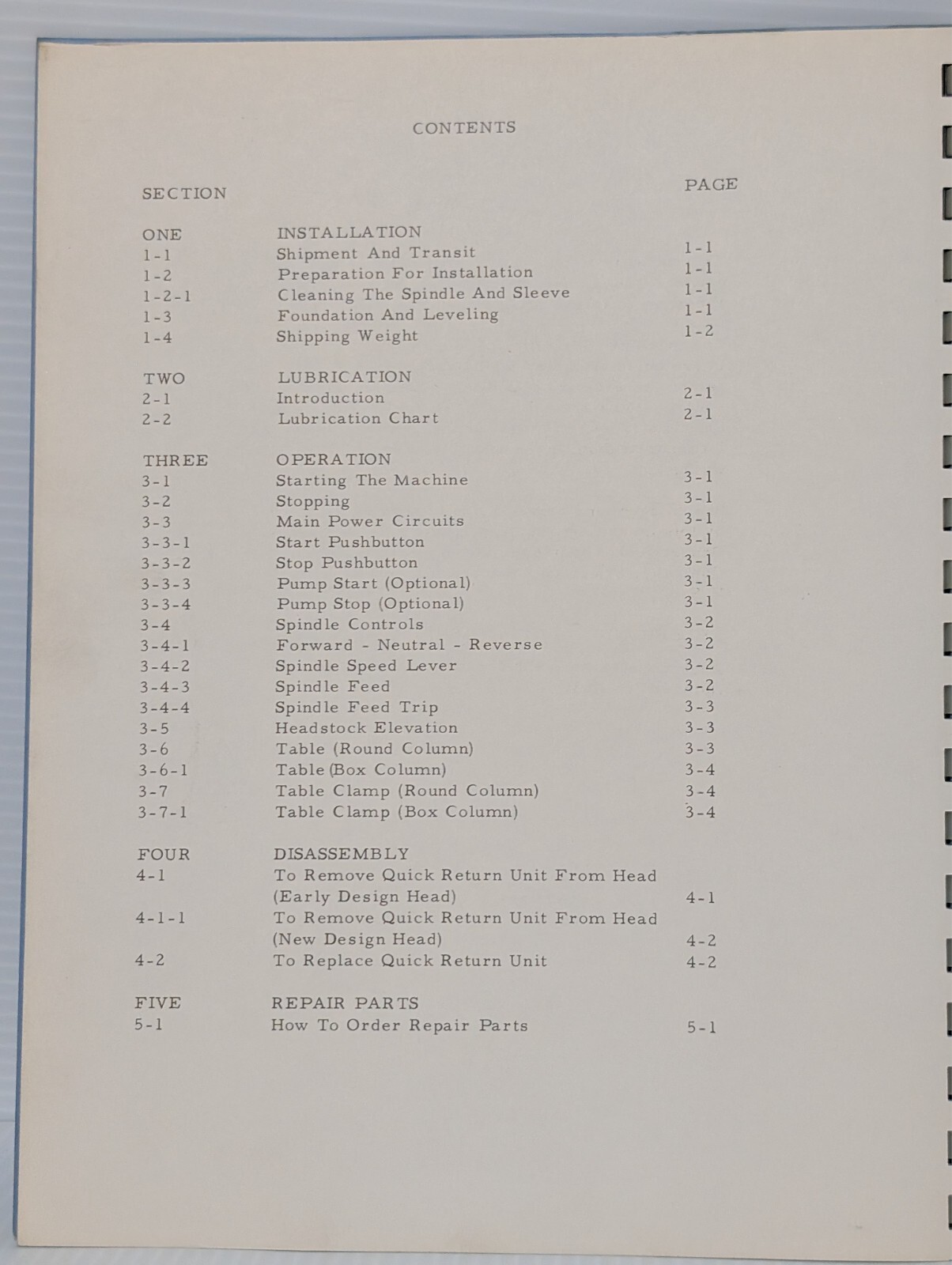 Giddings & Lewis 24″ & 28″ Upright General Purpose Drill Instruction Manual