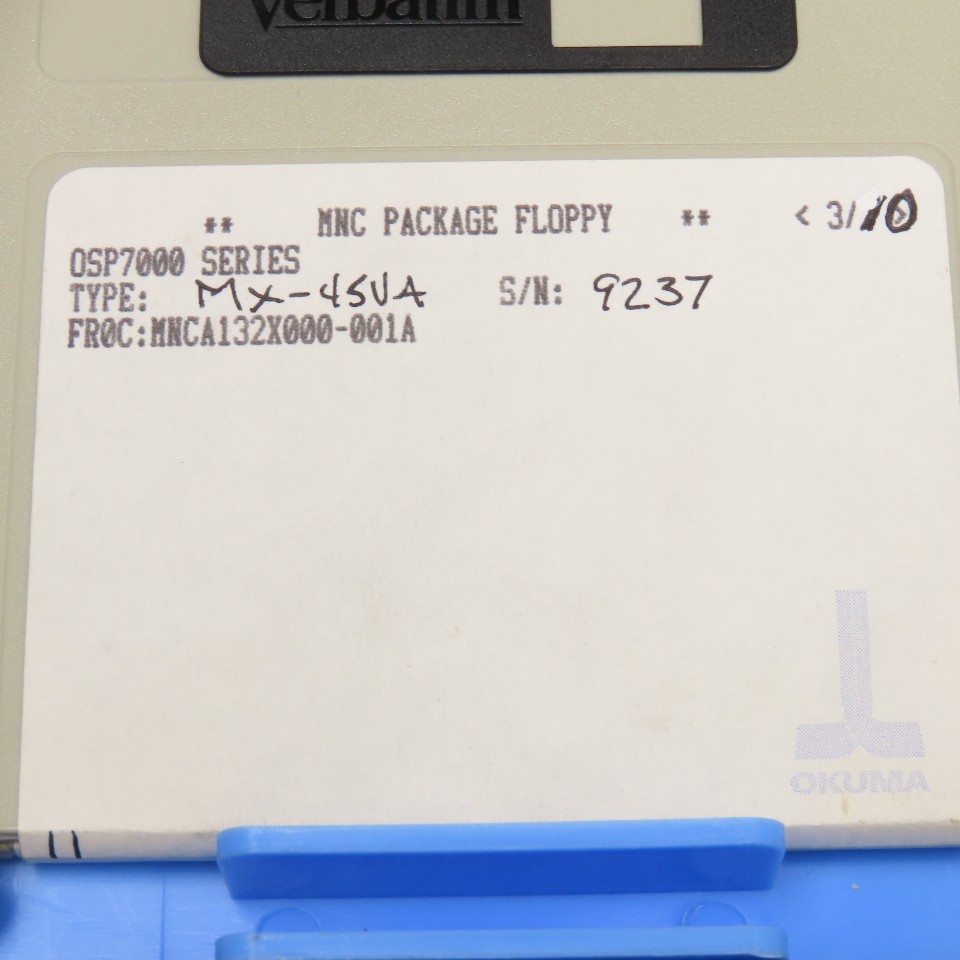 Okuma MX-45VA OSP700M Programming Software 10 Diskette Library