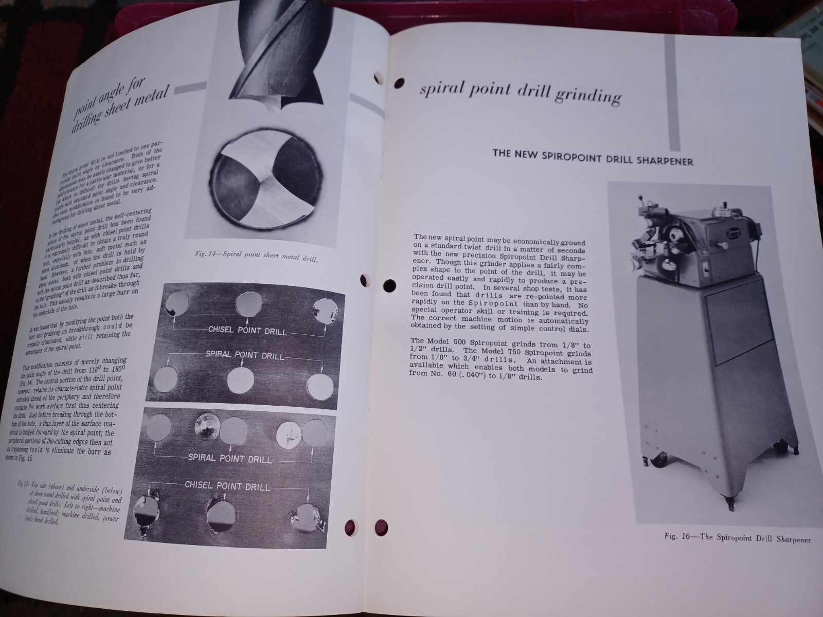 CINCINNATI LATHE TOOL COMPANY The Spiral Point DRILLS sales Catalog Book 1957