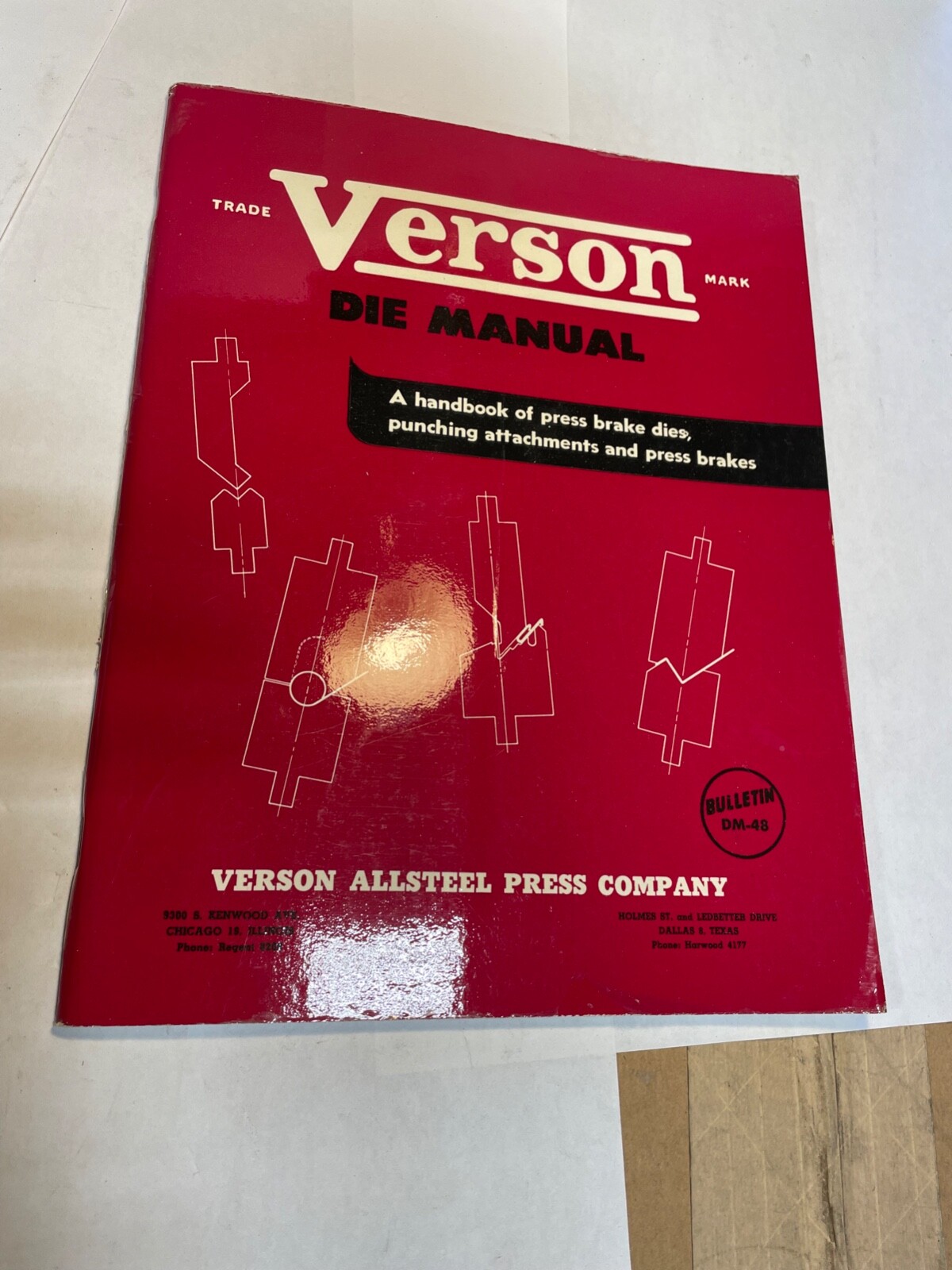 Verson Allsteel Press Co. Dies, Press Brakes Punch Attachments Manual 1948
