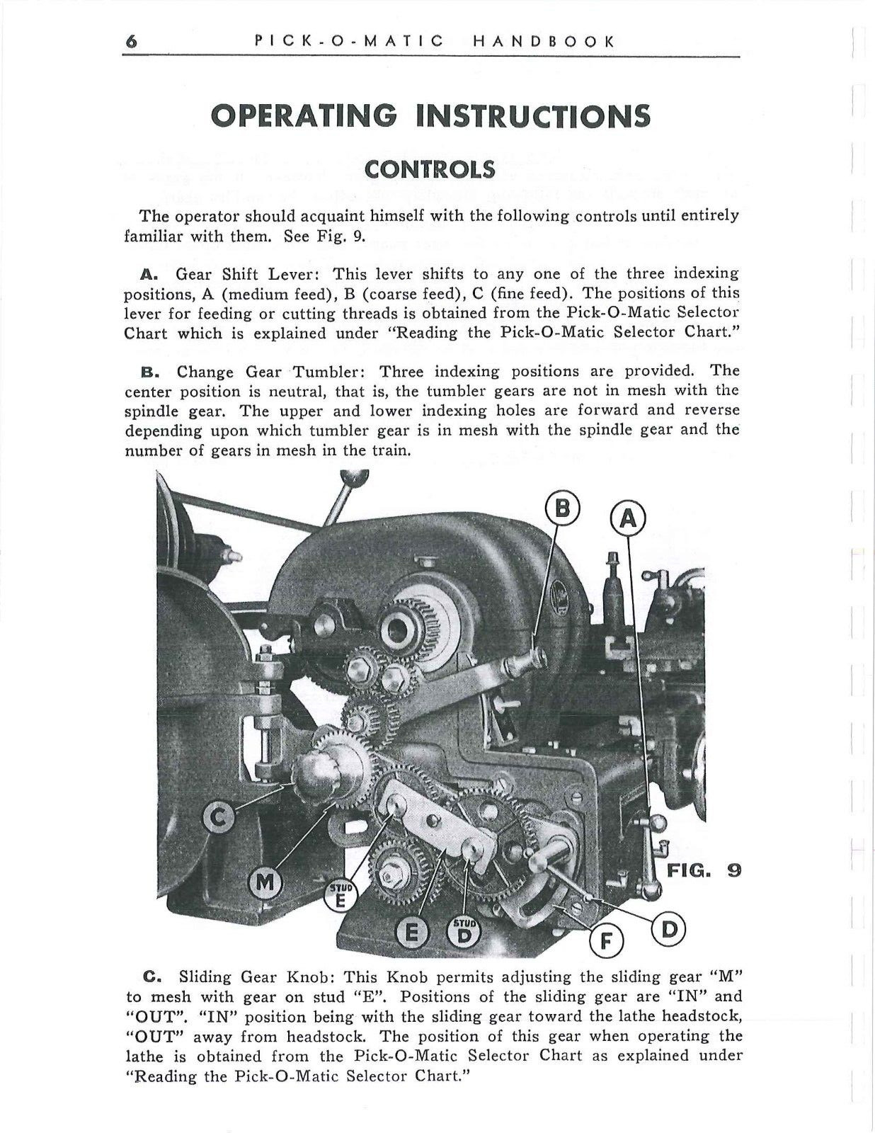 10in Metal Lathe & Threading Charts Operator Inst Manual Fits Atlas Pick-O-Matic