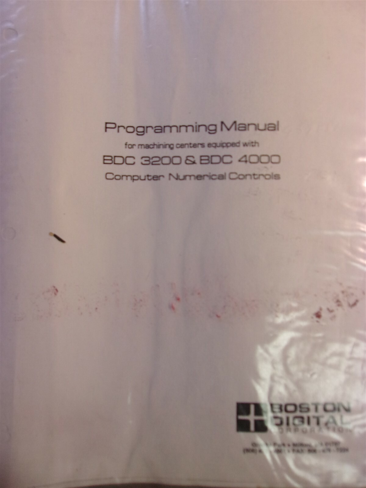 Boston Digital BDC 3200 4000 Programming Manual Operating Guide *FREE SHIPPING*