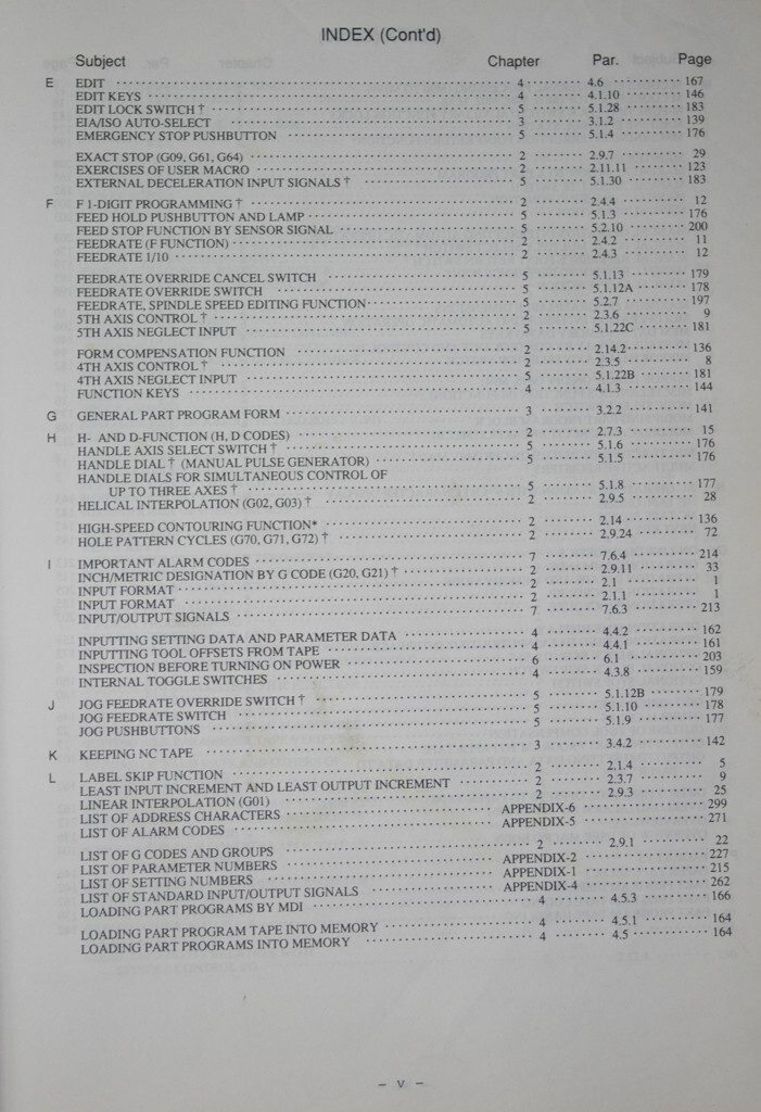 Yasnac MX3 CNC Operations and Programing Manual 305 pages 1994