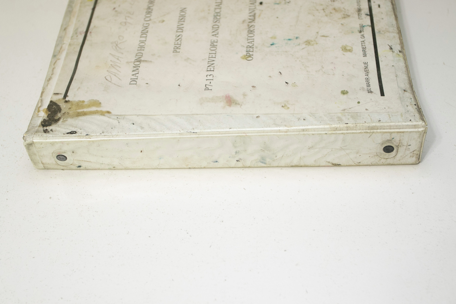 Diamond P7 – 13 Envelope Press Operations and Parts Manual