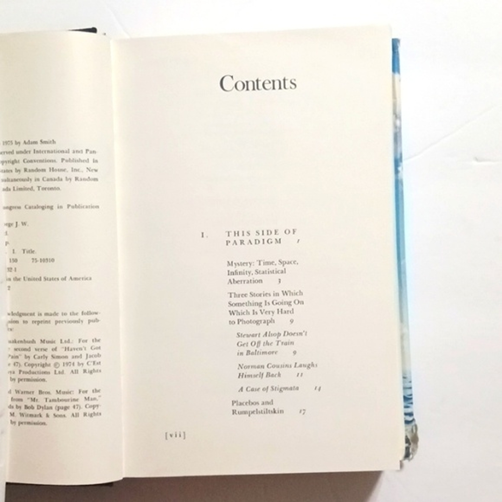 Adam Smith Powers of Mind Hardcover Book Copyright 1975 (#300)