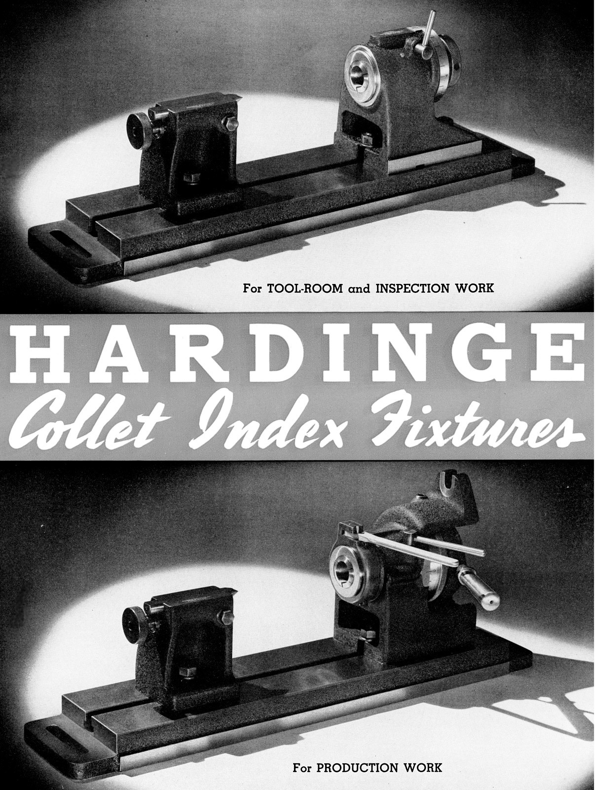 Hardinge Collet Index Fixtures Parts Manual & Bulletin Covers H-4, HV-4 5C 1130