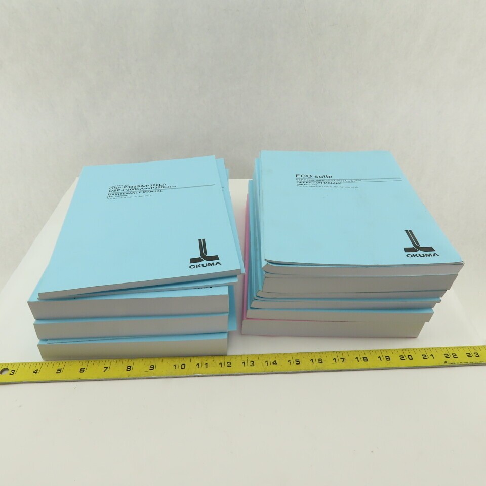 Okuma Genos L Series L3000-e Maintenance Operations Catalog Manual Bundle