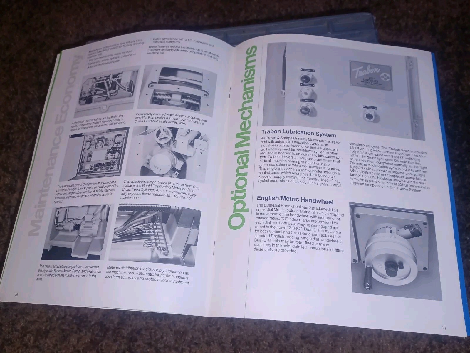 Brown & Sharpe 824 1030 1224 1236 Micromaster Grinding Machines Catalog Book