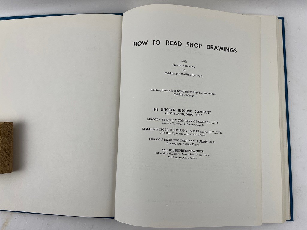 1986 How to Read Shop Drawings Lincoln Electric Welding Metal Fabrication