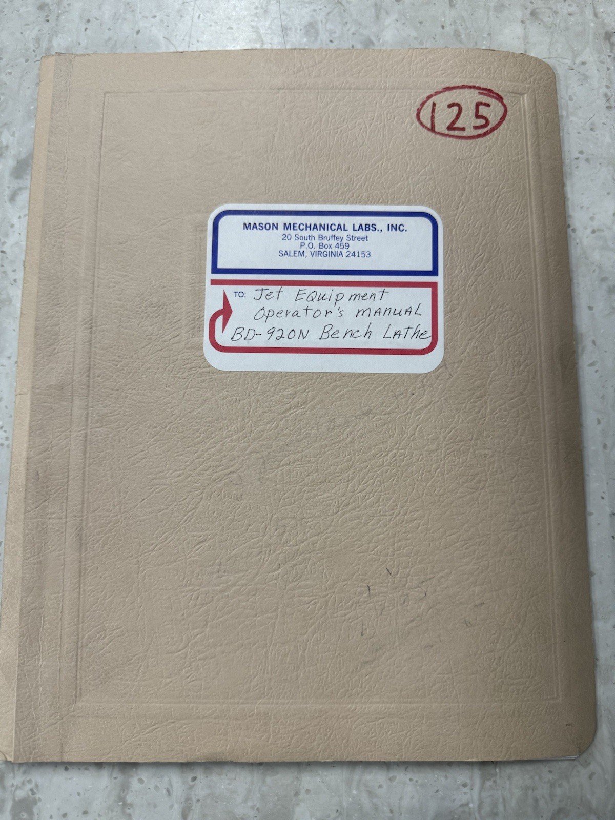 Jet BD-920N Bench Lathe Owner Operator Instruction Manual User Guide