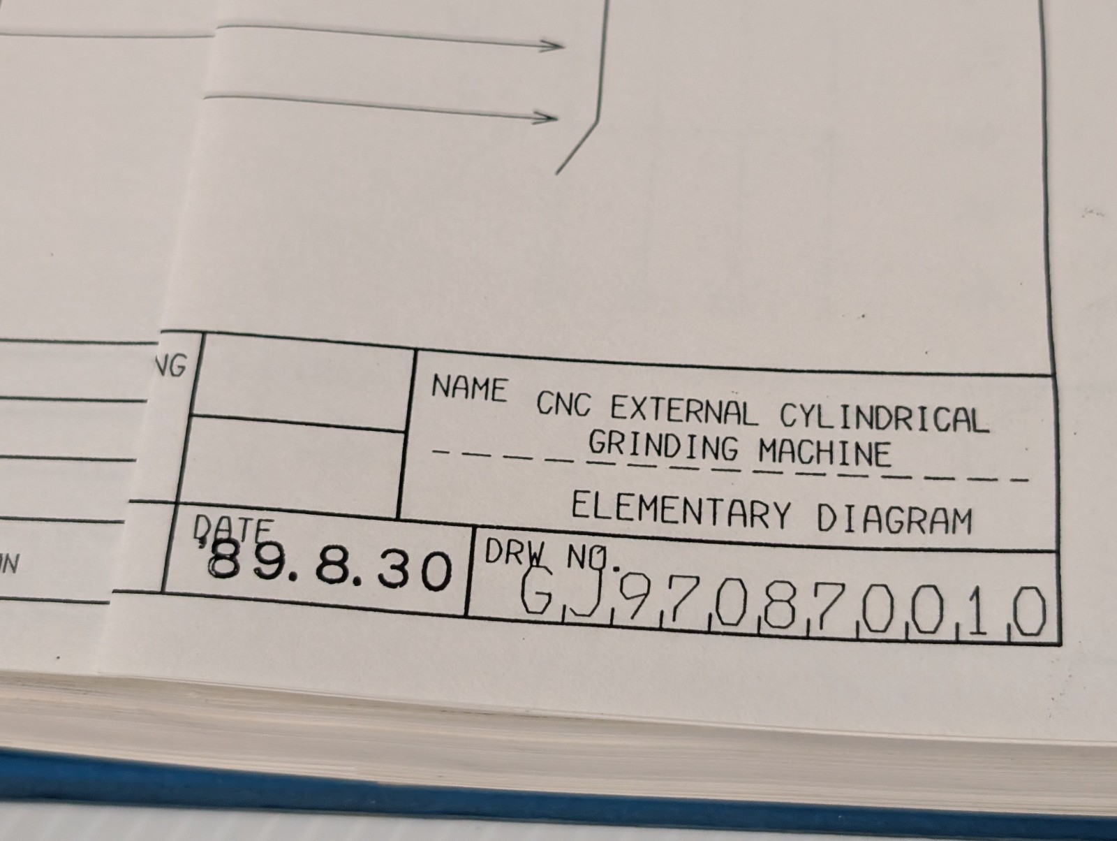 Mitsubishi GJ-485 Electric Diagram CNC Cylindrical Grinding Machine Manuals
