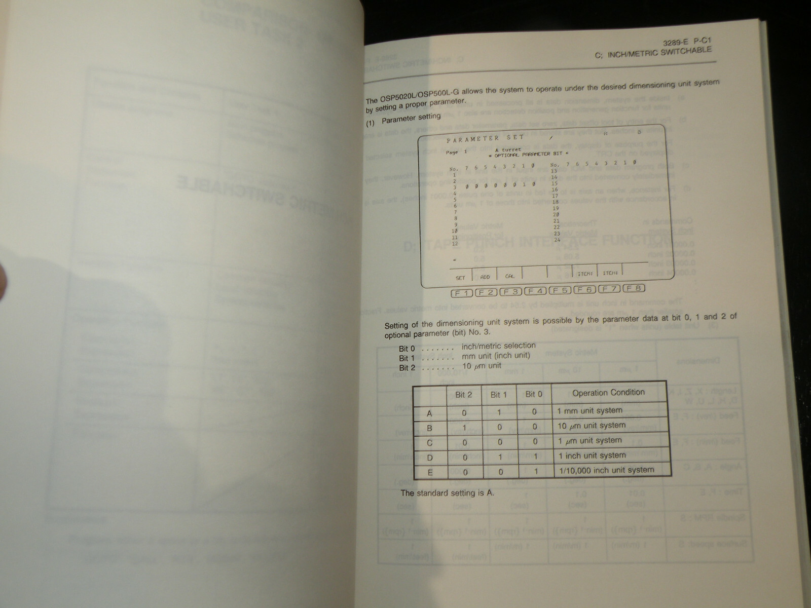 Okuma 3289-E-R3 Special Functions No. 1 July 1992 11th Edition OSP 5020L/ 500L-G