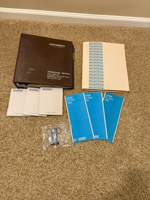 Vintage Cincinnati Milling Milacron Machine Company Salesman Binder Catalog
