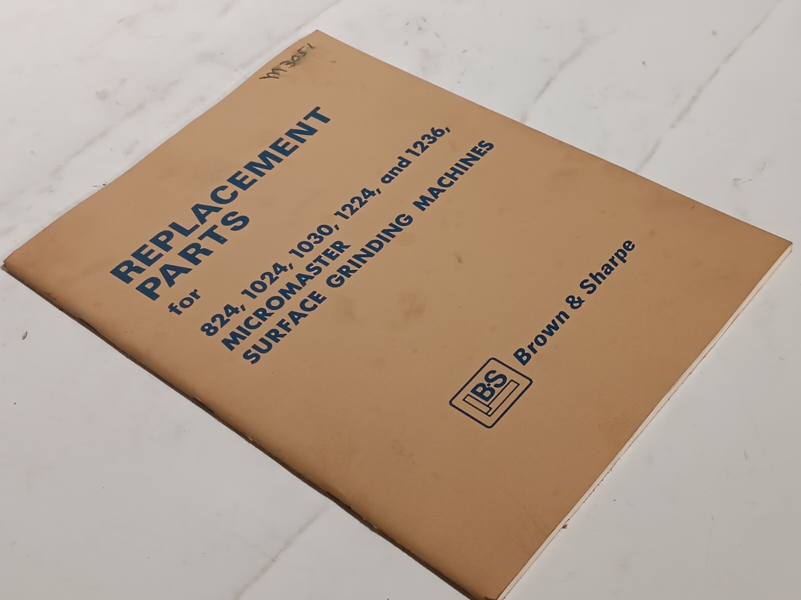 Brown & Sharpe Micromaster 824 1024 1030 1224 & 1236 Surface Grinder Manuals