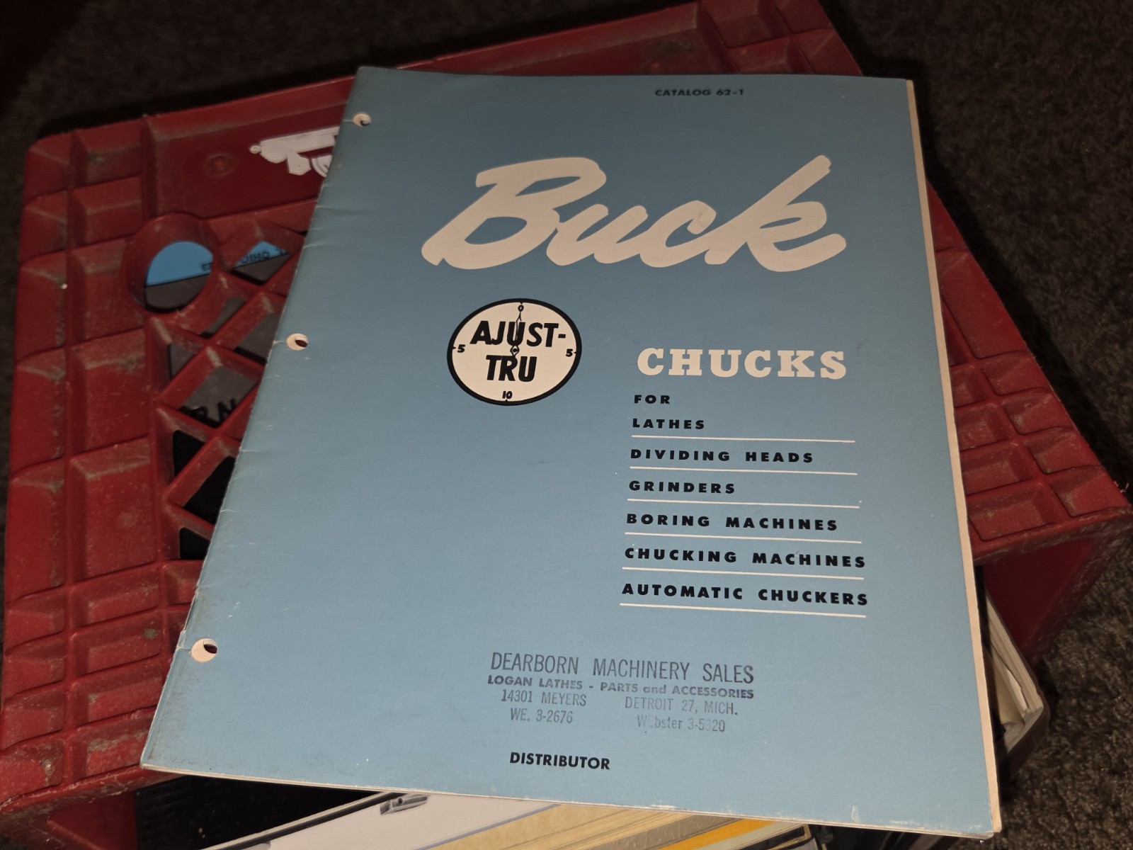 BUCK LATHE CHUCKS SALES PROMO CATALOG Book Vtg MACHINIST TOOLS W 1964 Pruce List