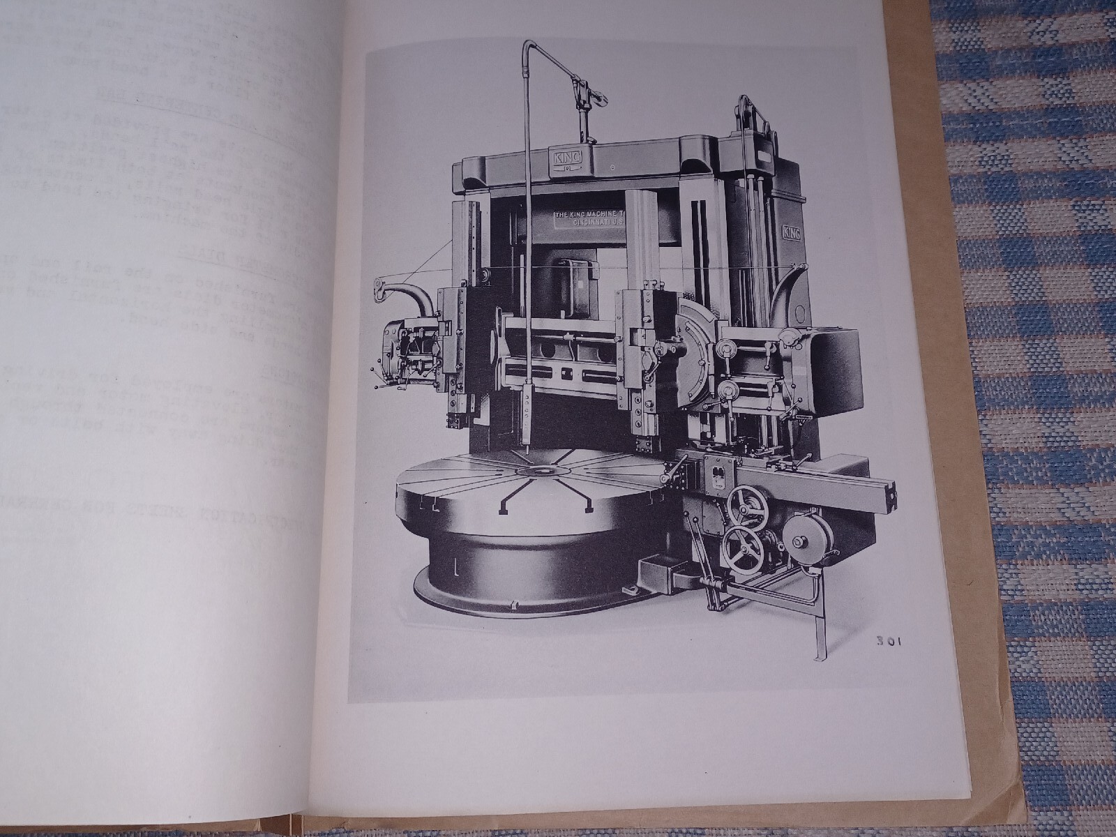 THE KING MACHINE TOOL COMPANY VERTICAL BORING TURNING MACHIBES catalog 1947 Book