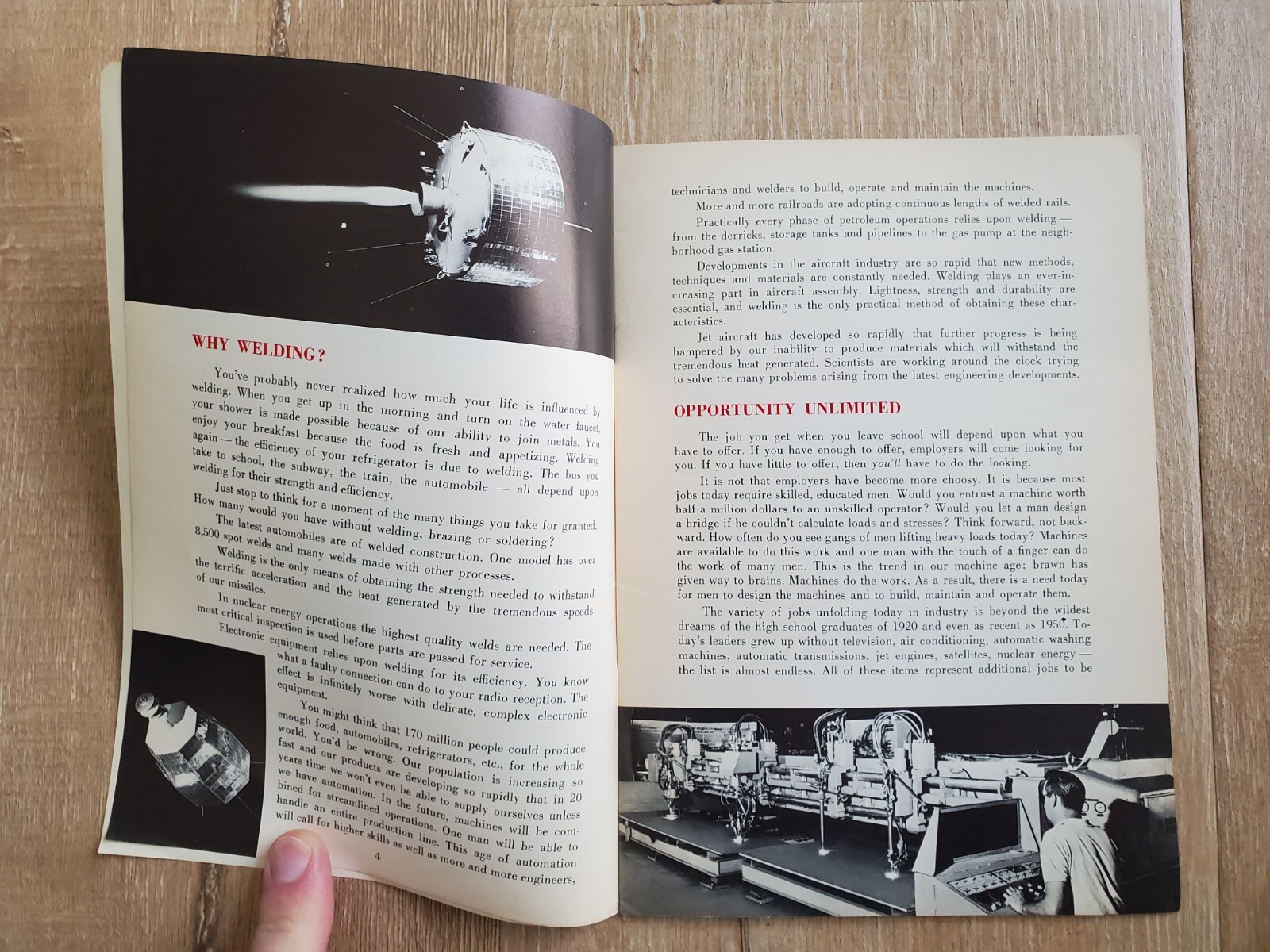 OPPORTUNITIES IN THE WELDING INDUSTRY American Welding Society 1965 Brochure
