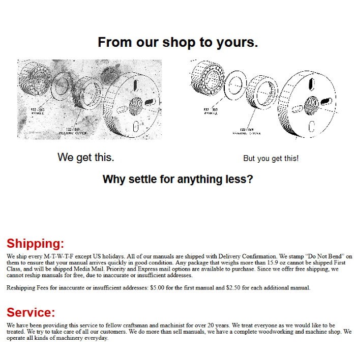 RF-20, RF-25, RF-30 Rutland, Hafco, Grizzly G1005 Drill Mill Part Manual 1671