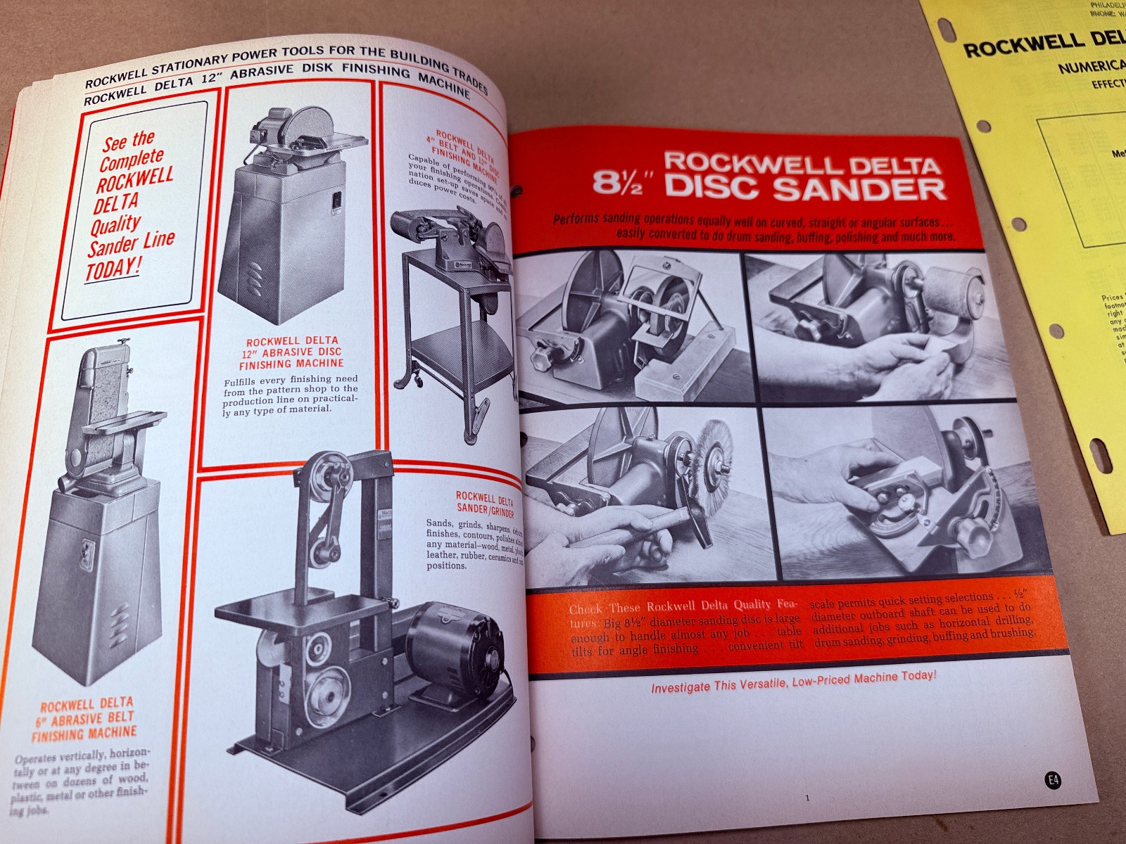 1967 ROCKWELL DELTA Stationary Power Tools Industrial Machines Catalog + Prices