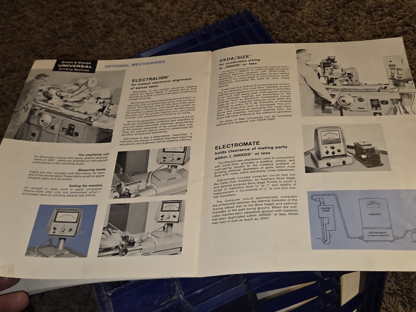 Brown And Sharpe Universal Grinding Machines 1020 1460u Sales Catalog Book VTG