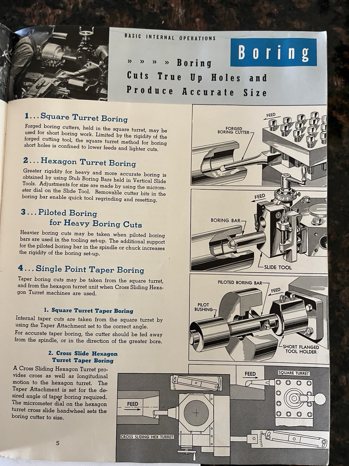 How to Machine Parts on Turret Lathes Warner & Swassey 1944 Manual