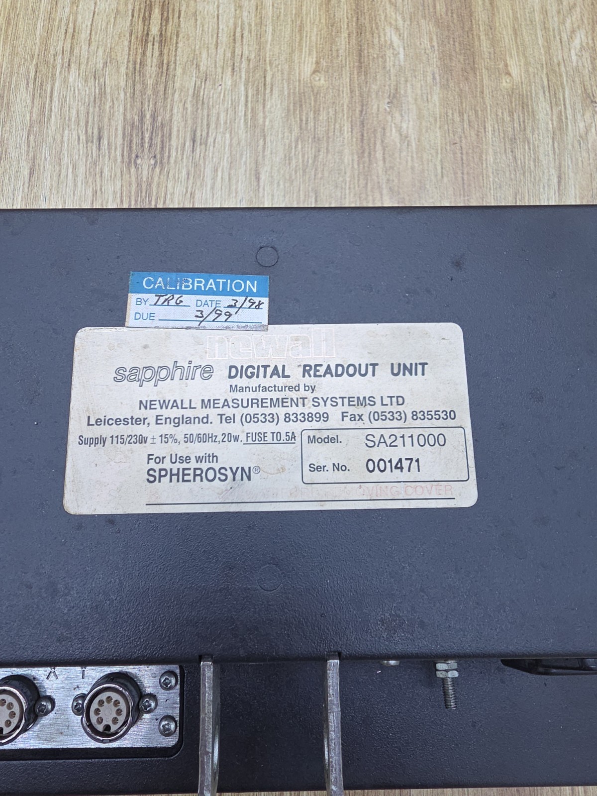 Newall Sapphire DRO Unit Powers On + 7 Spherosyn Microsyn Reader Heads Lot As Is