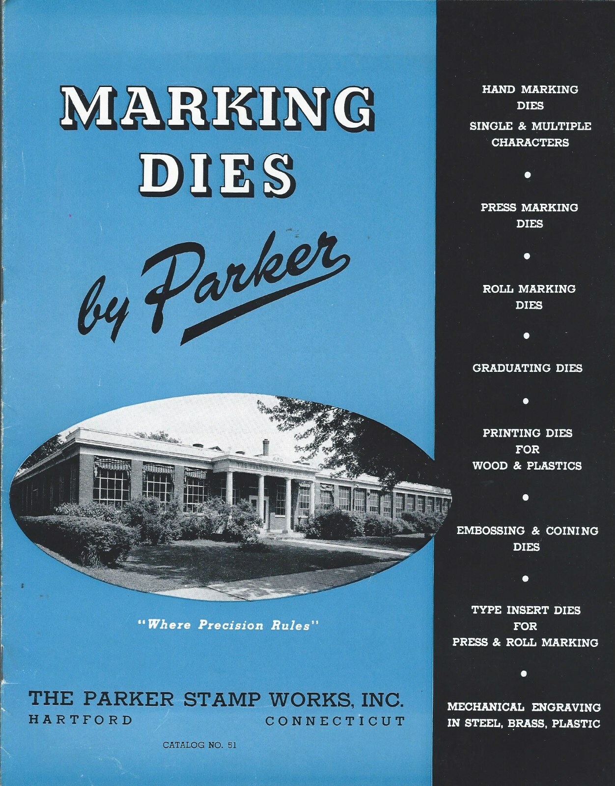 Machine Tool Brochure – Parker – Marking Dies – Mfg Plant Photos (TL202)