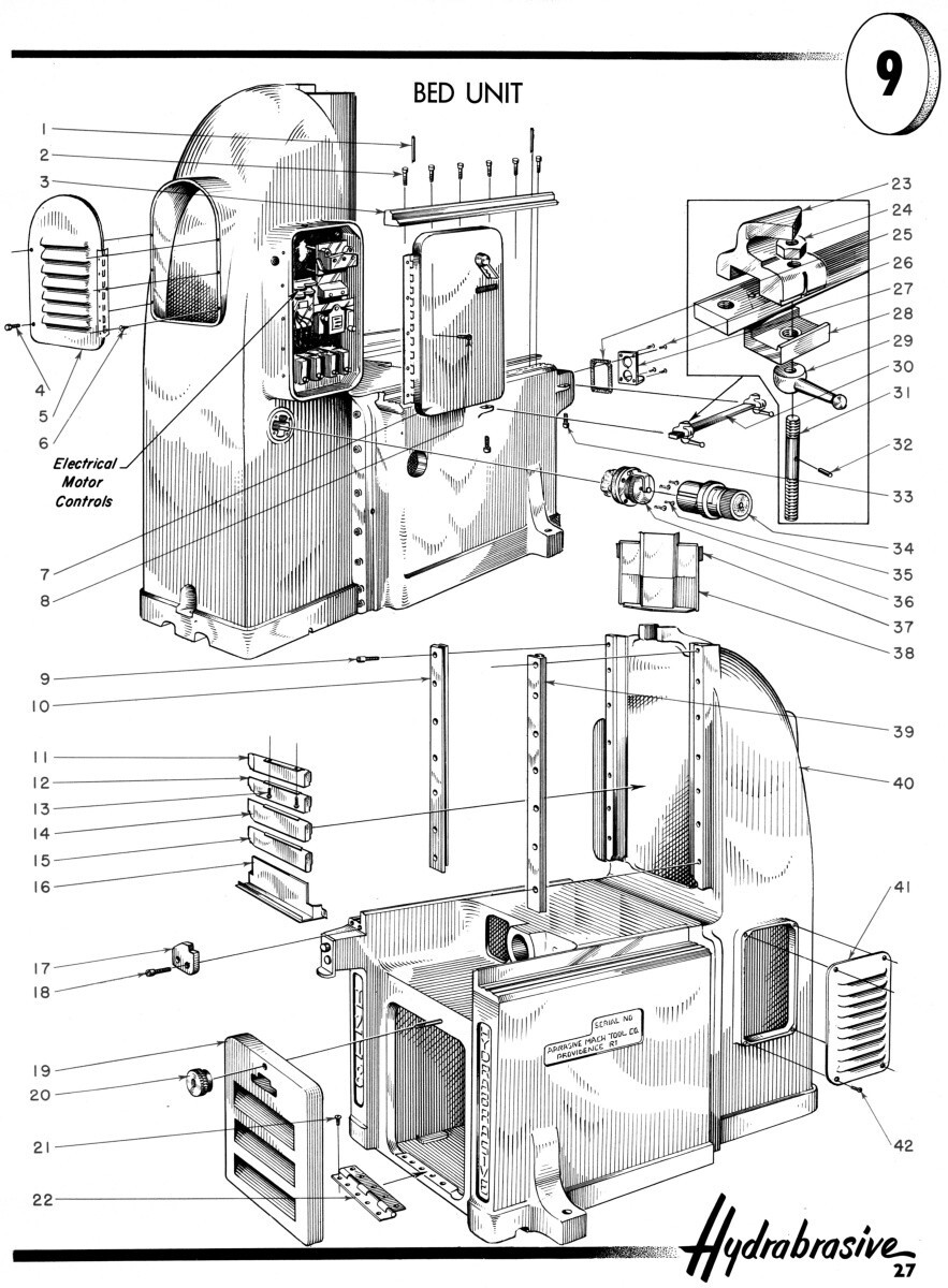 Abrasive Landis 1218 Surface Grinder Owner Operator Instruction Part Manual 1594