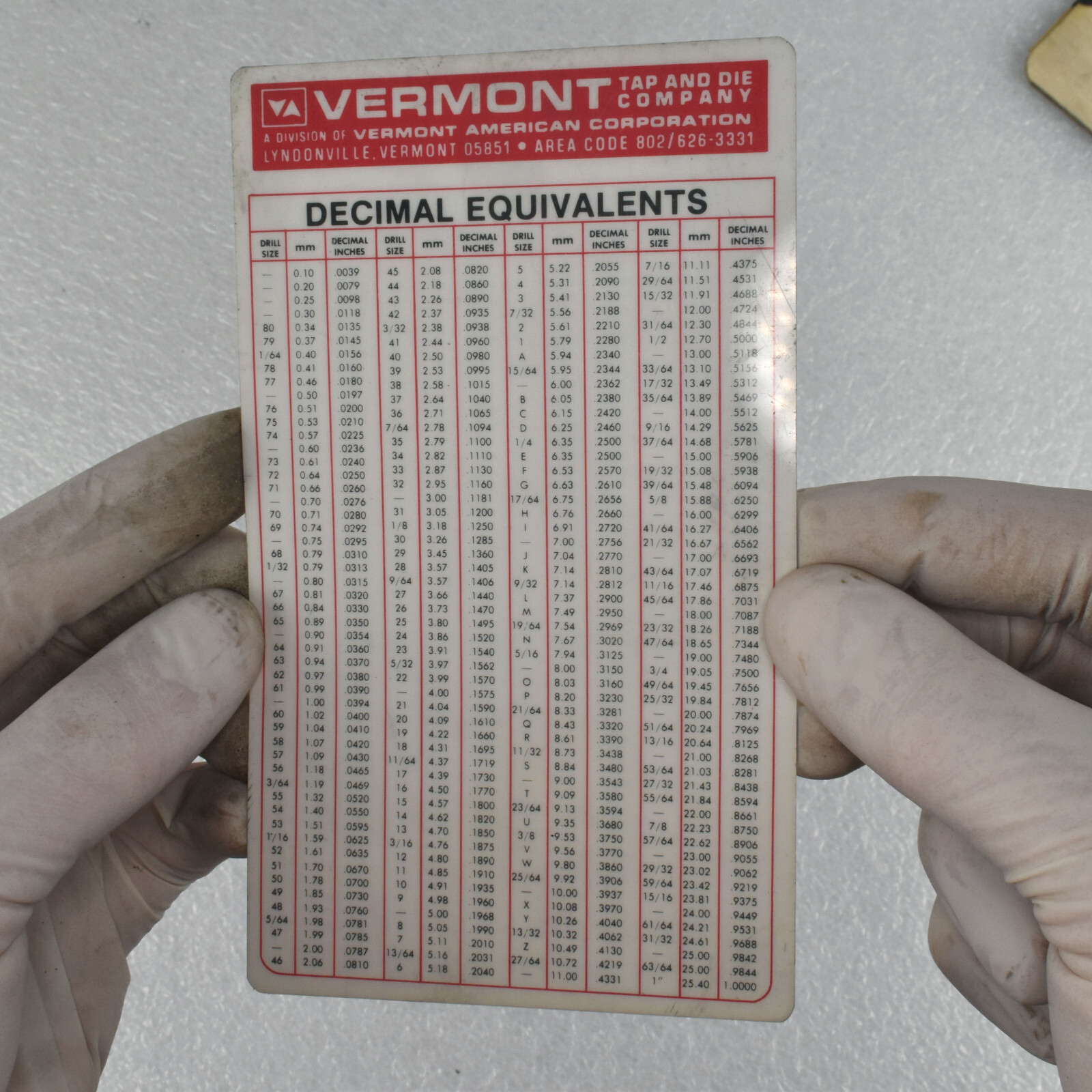 VTG Lot of Machinist Reference Guide Chart Cards Booklet Carr Lane Trigonometry
