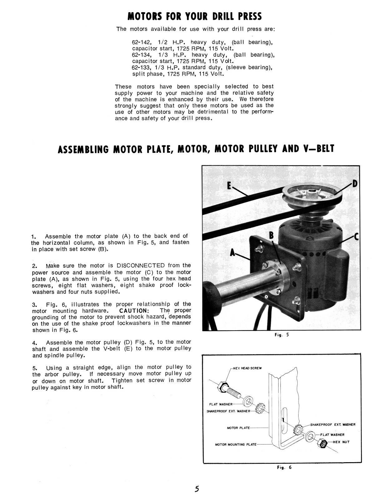 Rockwell 32″ Radial Drill 11-269, 11-274,11-280 Op & Parts List Manual #1904