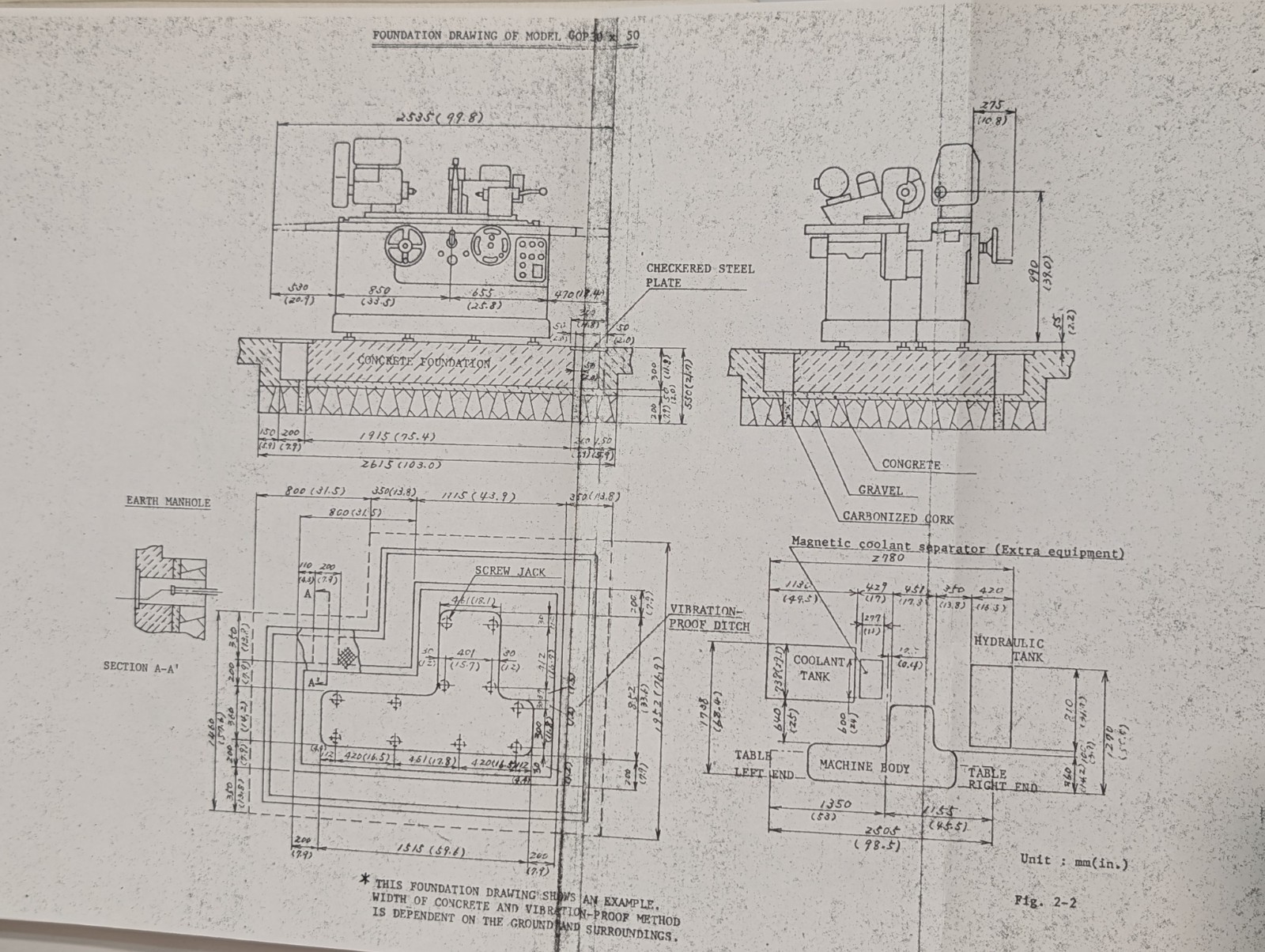 Toyoda Machine Works Cylindrical Grinder Model GOP-30 Instruction Manual