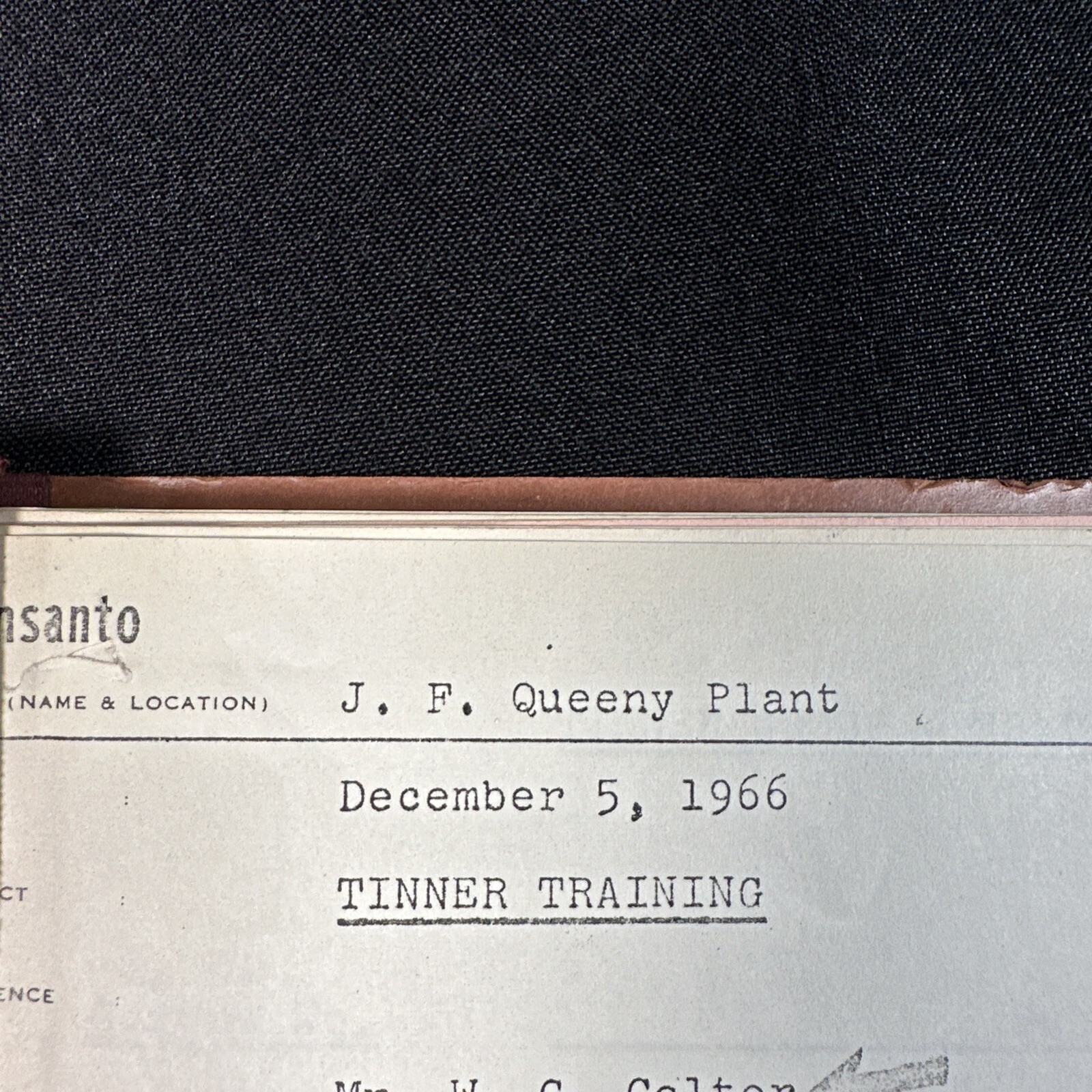 Vintage Monsanto Maintenance Training Book Manual Lessons Sheet Metal 1966
