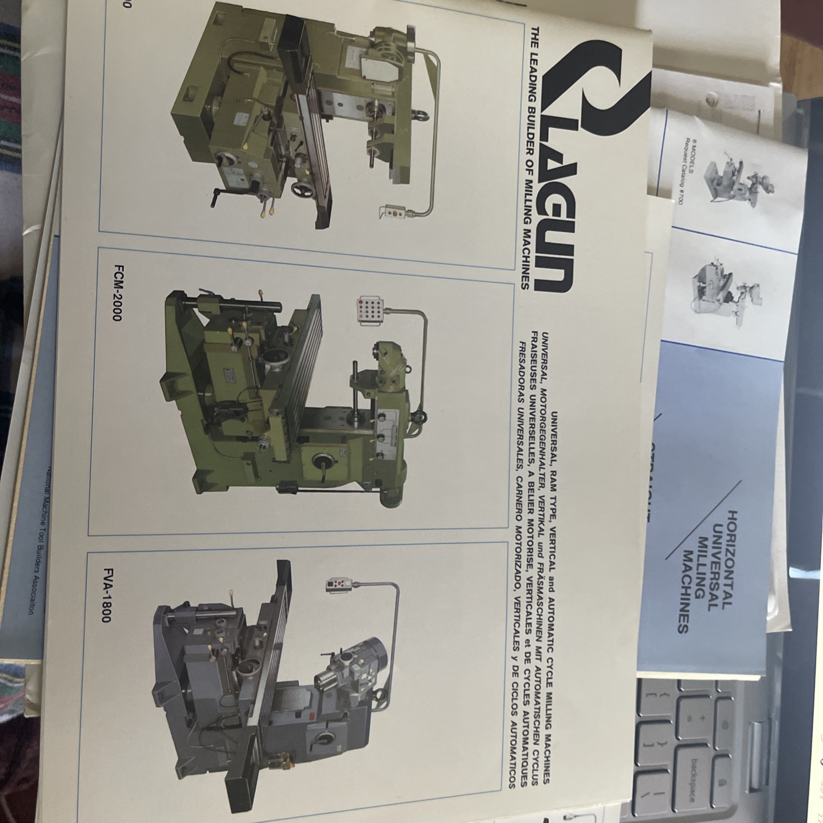 Republic-Lagun Machine Tool Co., Assorted Sales Catalogs-Set of 4 in folder