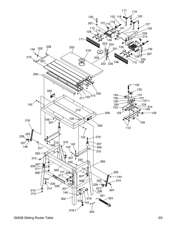 Owner’s Manual & Operating Instructions Grizzly Router Table – Model G0528