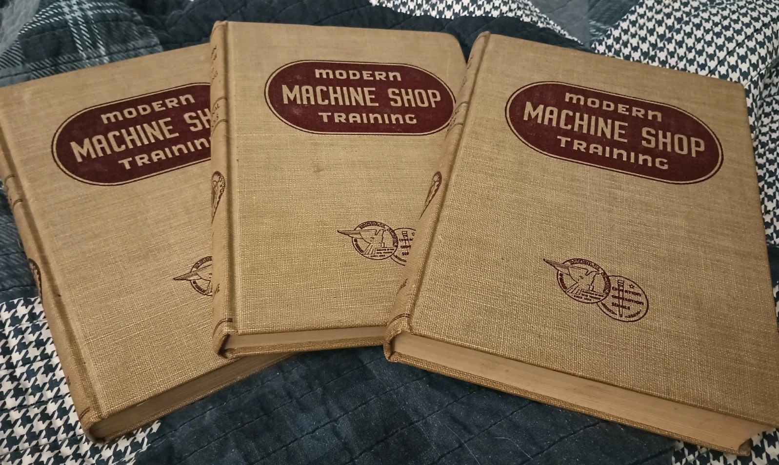 Modern Machine Shop Training National Schools Volumes 1-3 Set 1943 Hardcover