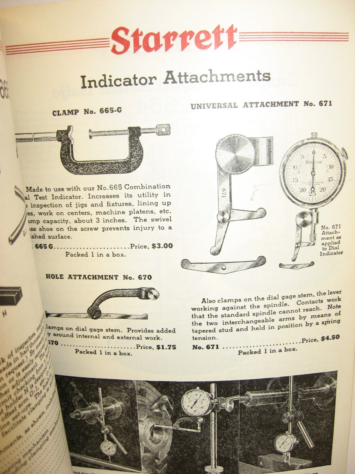 1938 Starrett Precision Tools, Tapes, Dial Indicators, Hack Saws+, Catalog No 26